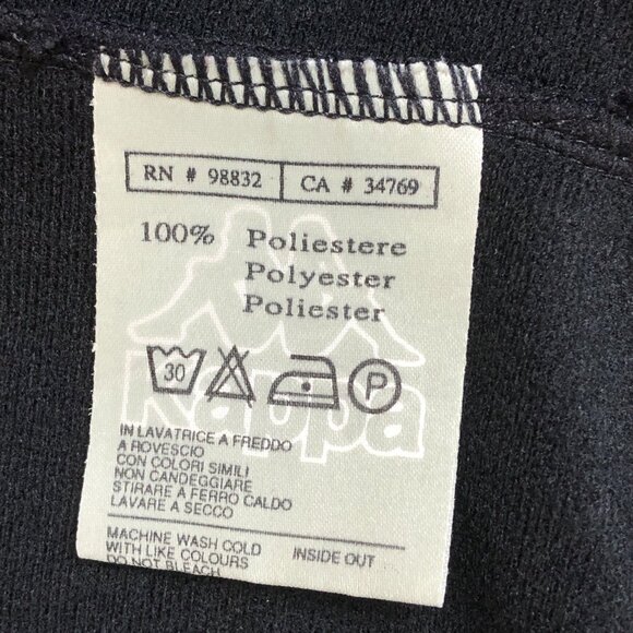 Kappa Juventus Team Warm Up Black Zip Jacket Size Men’s Size Medium Serie A - Picture 8 of 11